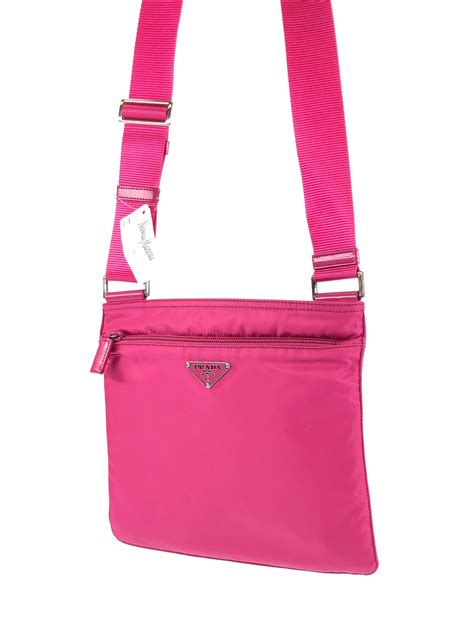 prada bag strap pink|Prada nylon shoulder bag price.